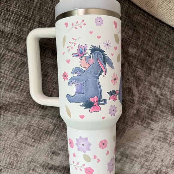 Stanley Eeyore Floral Tumbler with Pink and Purple Accents 40 oz - Picture 5 of 6